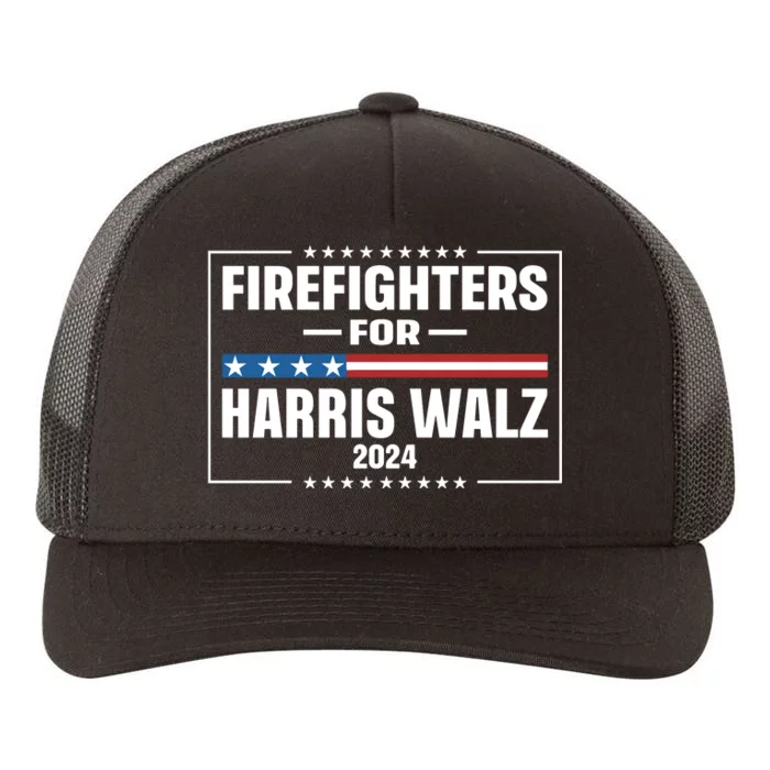 Firefighters For Harris Walz 2024 Yupoong Adult 5-Panel Trucker Hat