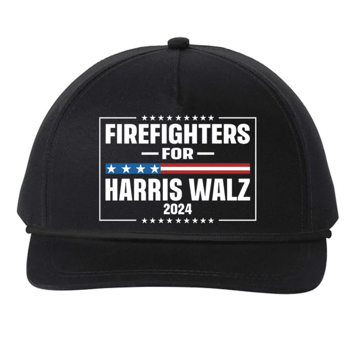 Firefighters For Harris Walz 2024 Snapback Five-Panel Rope Hat