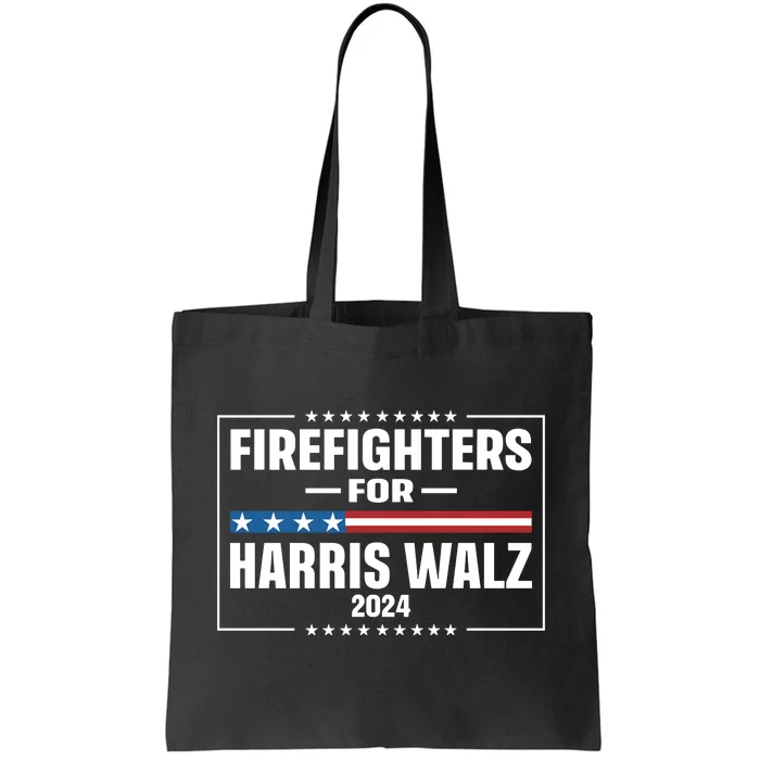 Firefighters For Harris Walz 2024 Tote Bag