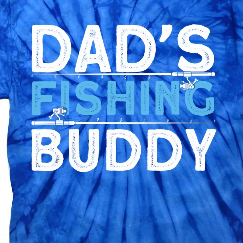 Funny Fishing Husbands DadS Fishing Buddy Fishing Dads Gift Tie-Dye T-Shirt