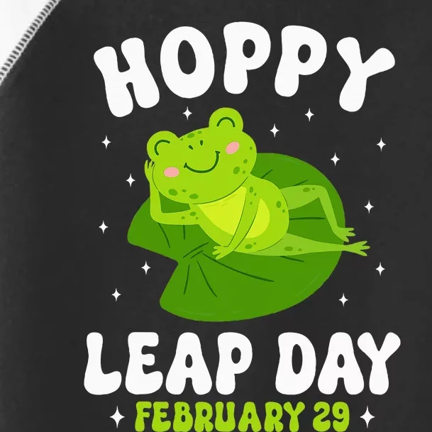 Funny Frog Hoppy Leap Day February 29 Birthday Leap Year Toddler Fine Jersey T-Shirt