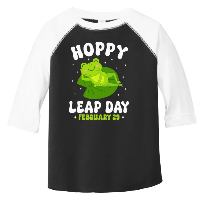 Funny Frog Hoppy Leap Day February 29 Birthday Leap Year Toddler Fine Jersey T-Shirt