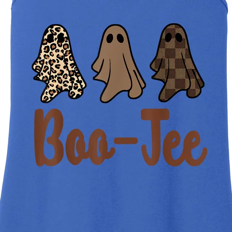 Funny Fall Halloween Ghost Boujee BooJee Spooky Season Cute Ladies Essential Tank