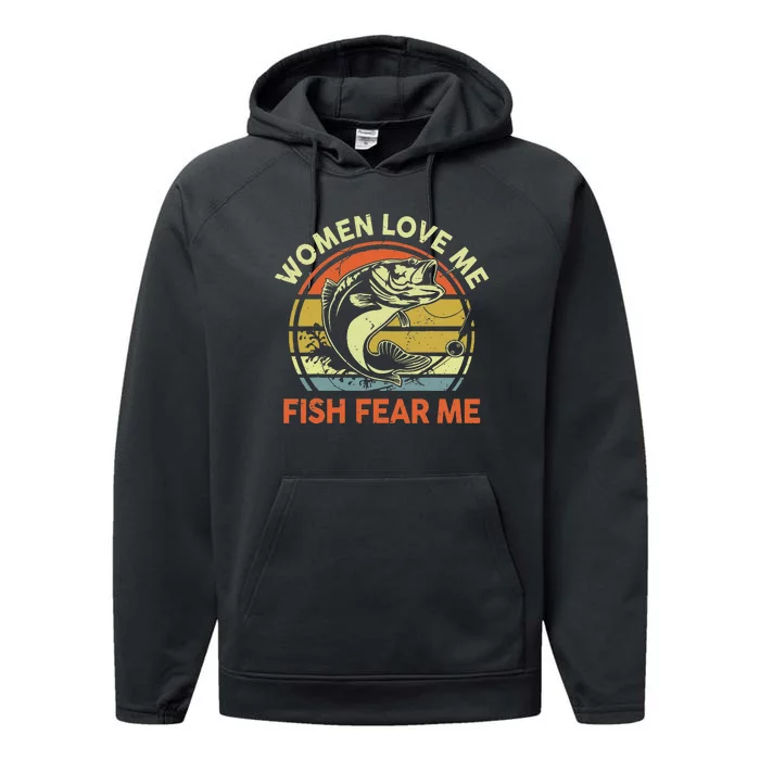 funny Fish Hunting Fishing Fishrod Fisherman Performance Fleece Hoodie