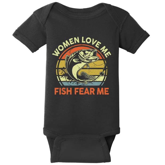 funny Fish Hunting Fishing Fishrod Fisherman Baby Bodysuit