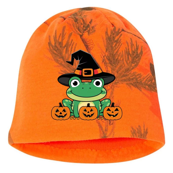 Funny Frog Halloween Costume Cute Kati - Camo Knit Beanie