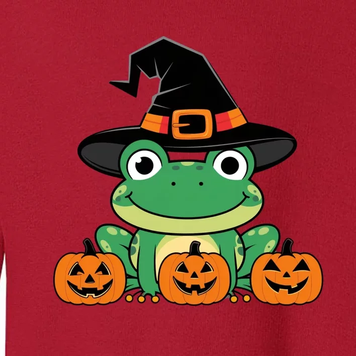 Funny Frog Halloween Costume Cute Toddler Sweatshirt