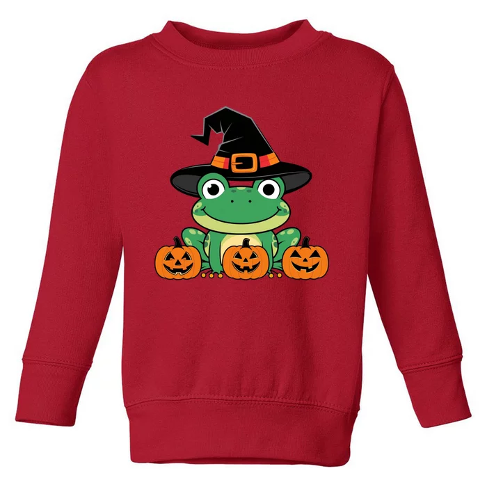 Funny Frog Halloween Costume Cute Toddler Sweatshirt