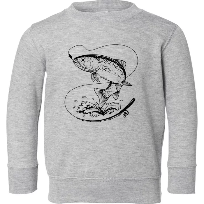 Fishy Fish Hunting Fishing Rods Reels Reeling Fisherman Toddler Sweatshirt