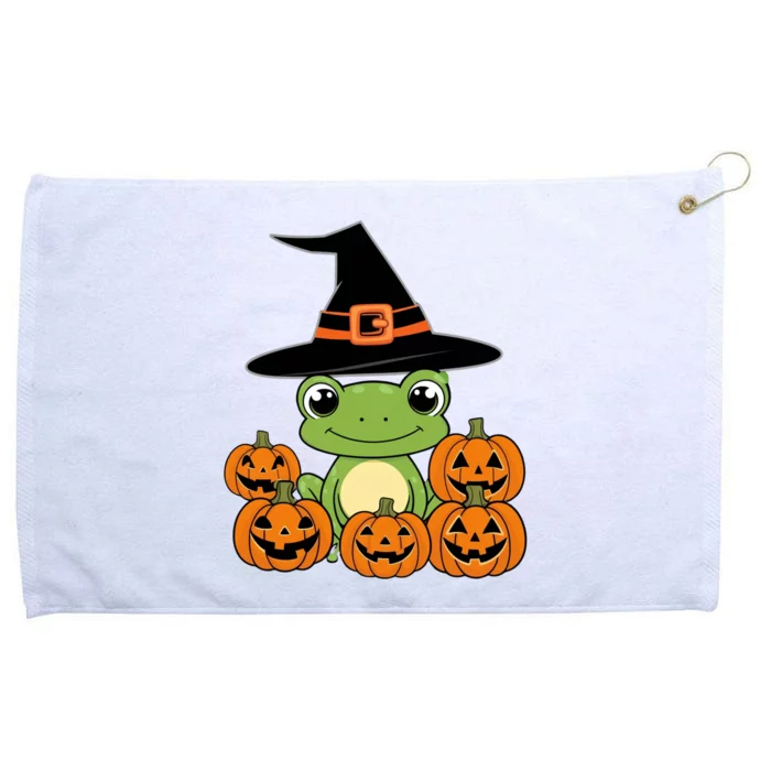 Funny Frog Halloween Costume Cute Design Grommeted Golf Towel