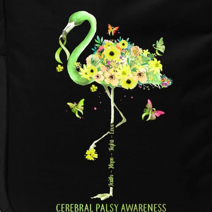 Flamingo Faith Hope Fight Cure Cerebral Palsy Awareness Gift Impact Tech Backpack