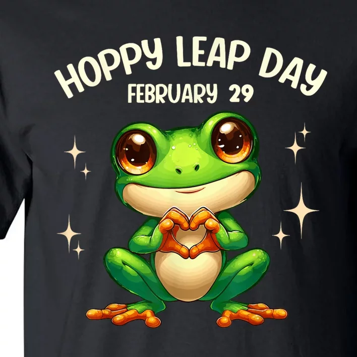 Funny Frog Hoppy Leap Day February 29 Hoppy Leap Day Tall T-Shirt