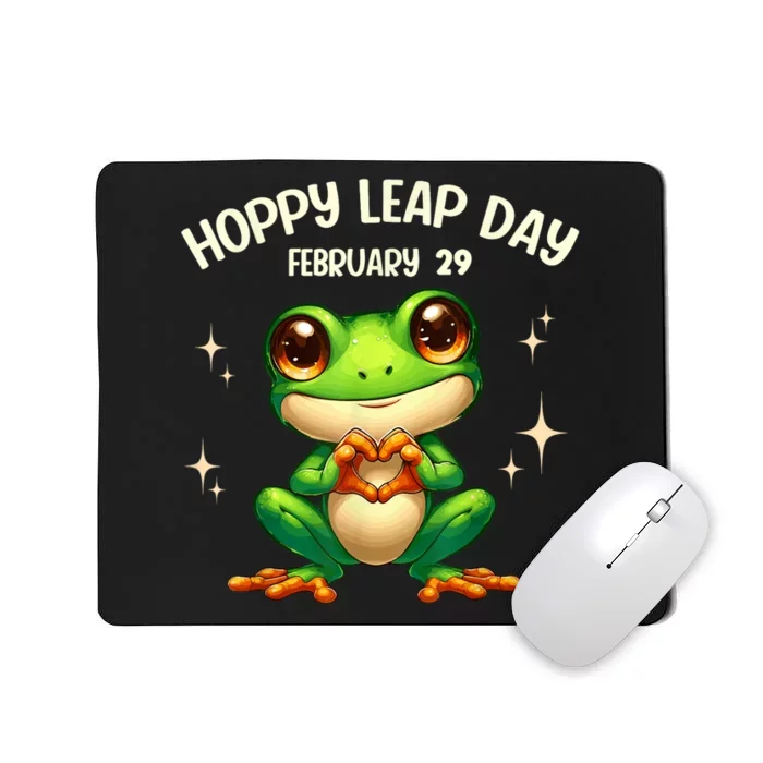 Funny Frog Hoppy Leap Day February 29 Hoppy Leap Day Mousepad