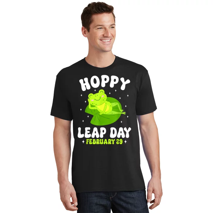 Funny Frog Hoppy Leap Day February 29 Birthday Leap Year T-Shirt