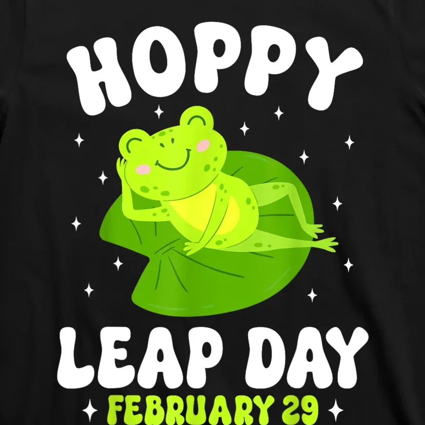 Funny Frog Hoppy Leap Day February 29 Birthday Leap Year T-Shirt