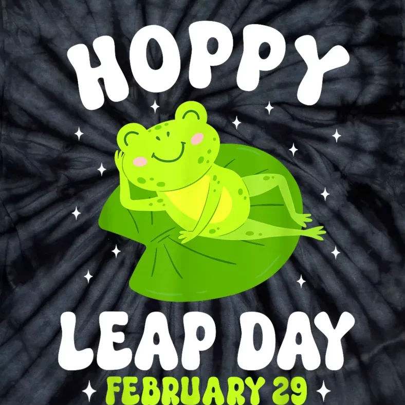 Funny Frog Hoppy Leap Day February 29 Birthday Leap Year Tie-Dye T-Shirt