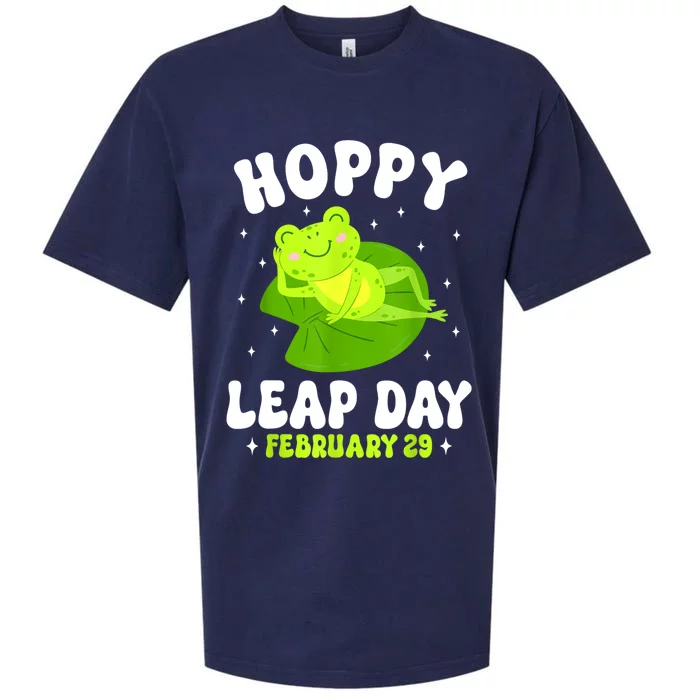 Funny Frog Hoppy Leap Day February 29 Birthday Leap Year Sueded Cloud Jersey T-Shirt