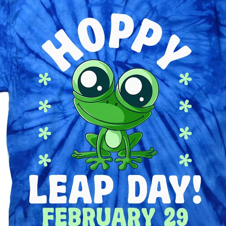 Funny Frog Hoppy Leap Day February 29 Birthday Leap Year Tie-Dye T-Shirt