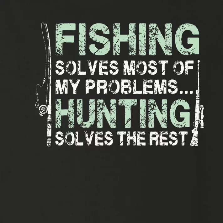 Funny Fishing Hunting Hunters And Fishermen Toddler Long Sleeve Shirt