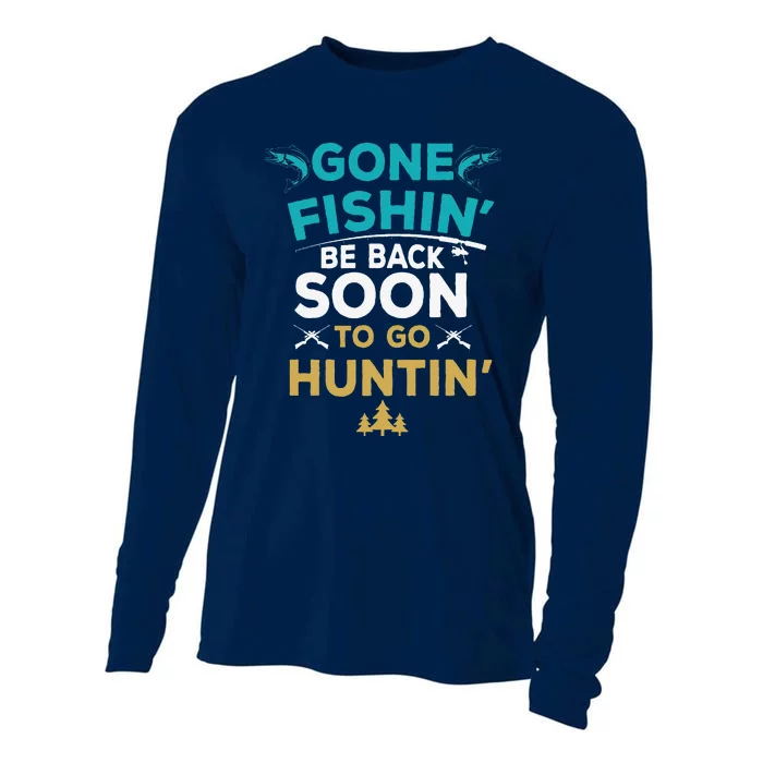 Funny Fishing Hunter Hunting Fisherman Gift Cooling Performance Long Sleeve Crew