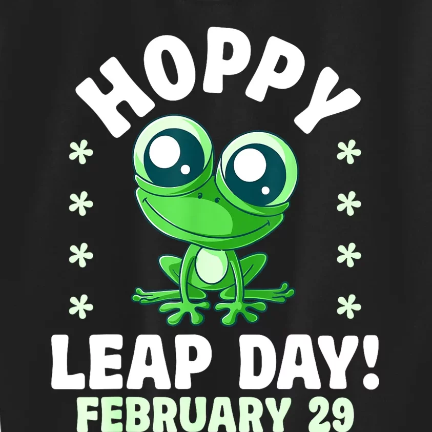 Funny Frog Hoppy Leap Day February 29 Birthday Leap Year Kids Sweatshirt