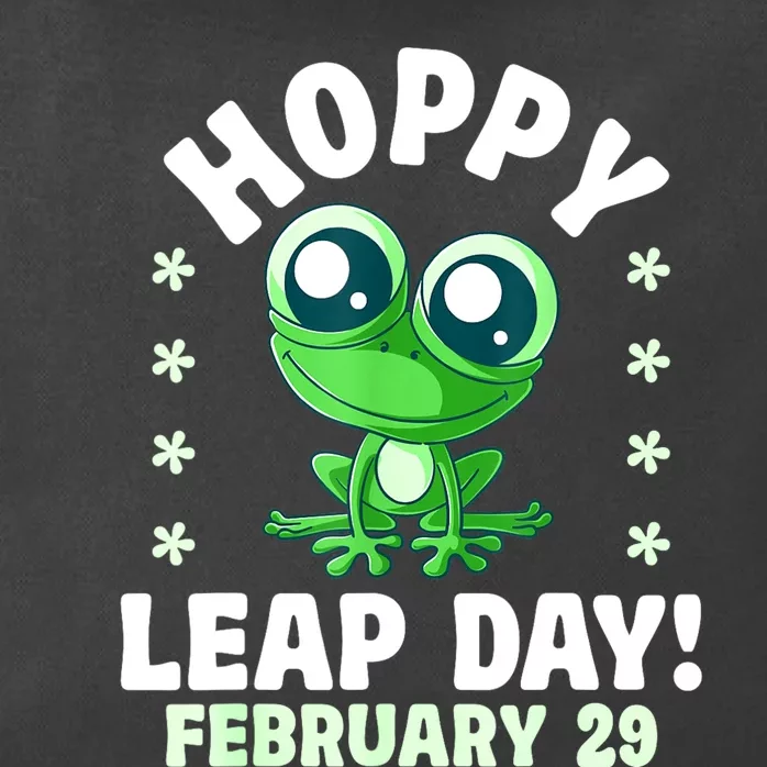 Funny Frog Hoppy Leap Day February 29 Birthday Leap Year Zip Tote Bag