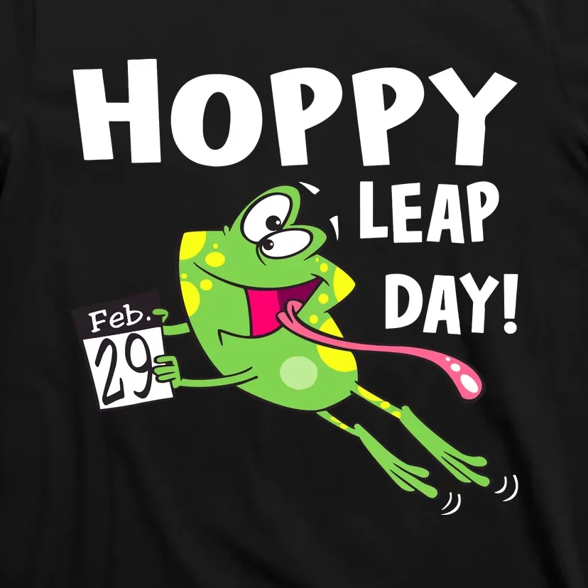 Funny Frog Hoppy Leap Day February 29 Leap Year Birthday T-Shirt