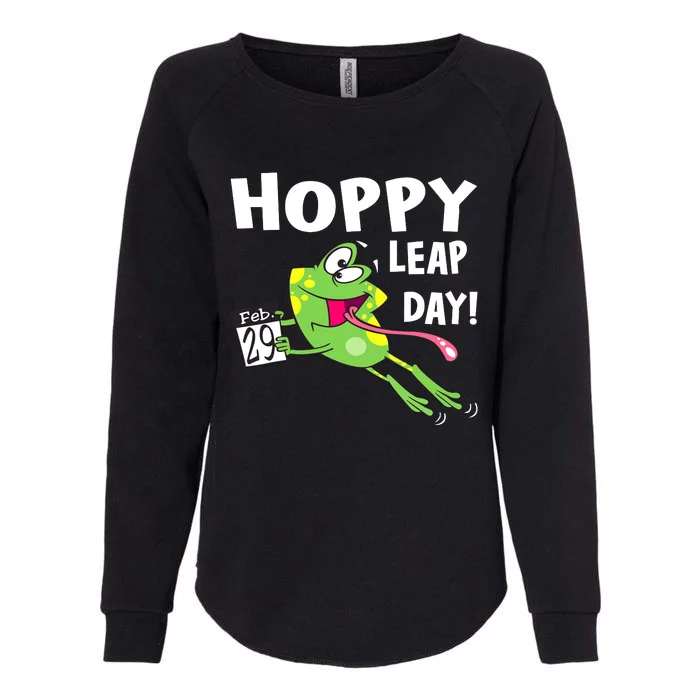 Funny Frog Hoppy Leap Day February 29 Leap Year Birthday Womens California Wash Sweatshirt