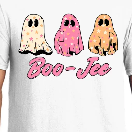 Funny Fall Halloween Ghost Boujee Boo Jee Spooky Season Cute Pajama Set