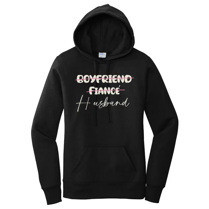 Friend Fiance Husband Wedding Groom Mr Engaged Women's Pullover Hoodie