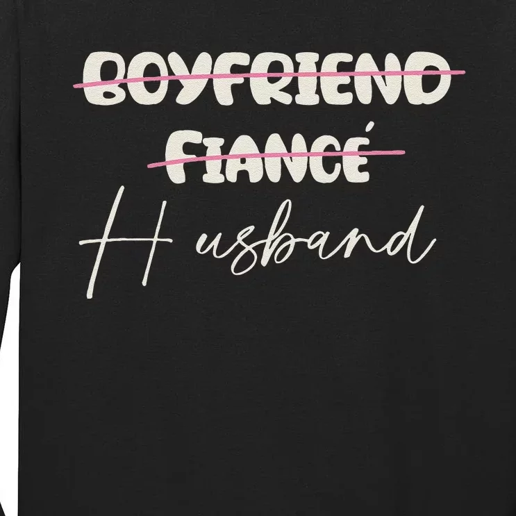 Friend Fiance Husband Wedding Groom Mr Engaged Tall Long Sleeve T-Shirt