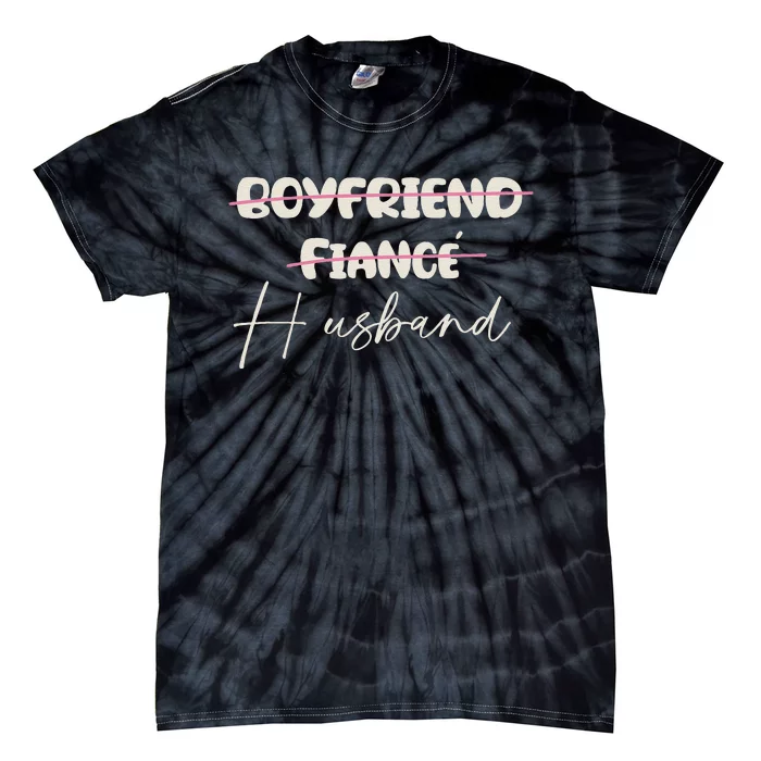 Friend Fiance Husband Wedding Groom Mr Engaged Tie-Dye T-Shirt