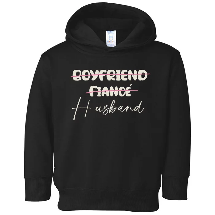 Friend Fiance Husband Wedding Groom Mr Engaged Toddler Hoodie