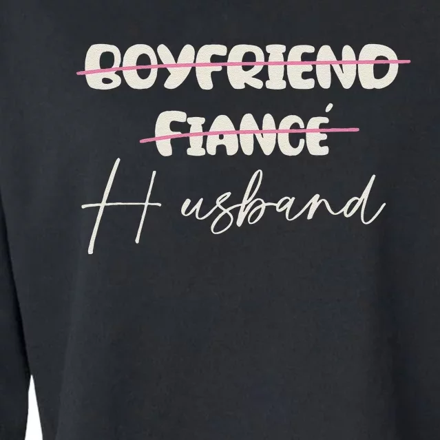 Friend Fiance Husband Wedding Groom Mr Engaged Cropped Pullover Crew