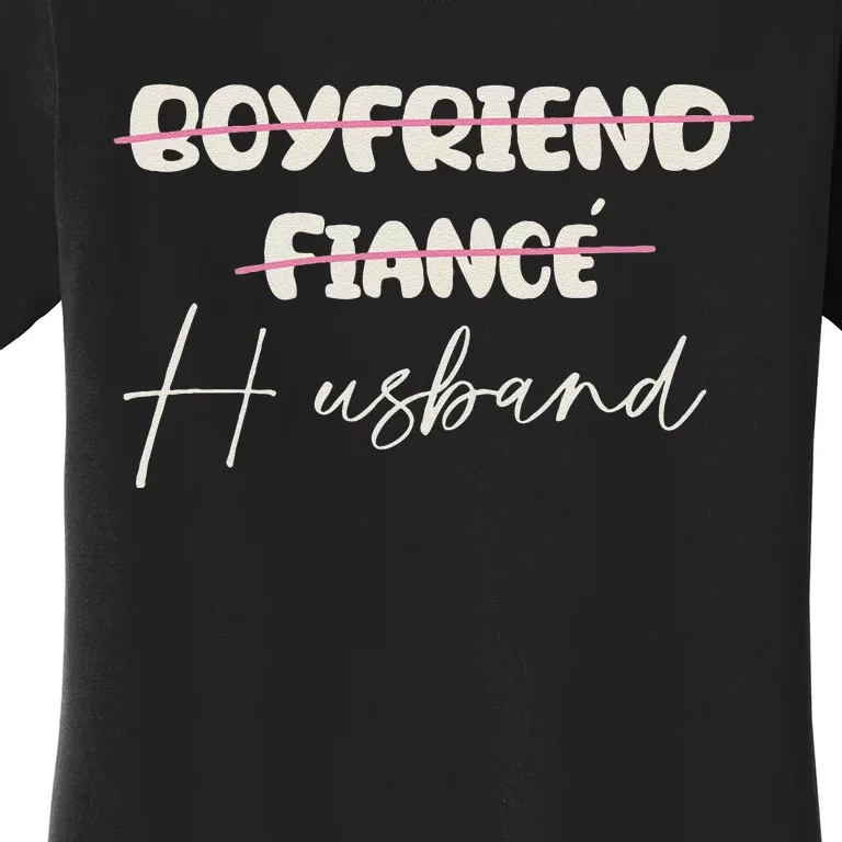 Friend Fiance Husband Wedding Groom Mr Engaged Women's T-Shirt