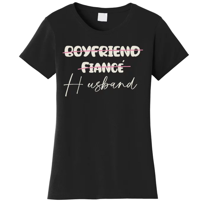 Friend Fiance Husband Wedding Groom Mr Engaged Women's T-Shirt