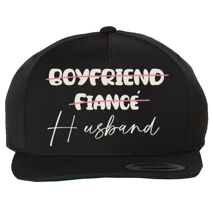 Friend Fiance Husband Wedding Groom Mr Engaged Wool Snapback Cap