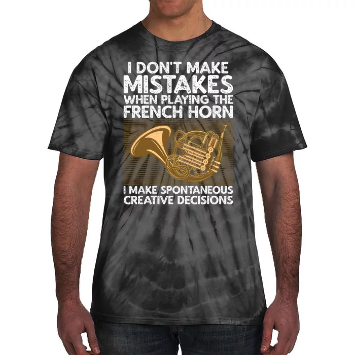 Funny French Horn Art Hornist Instrument Lover Tie-Dye T-Shirt