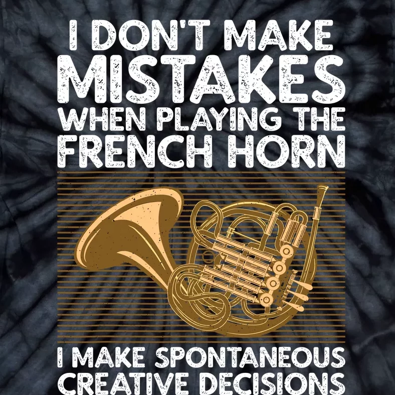 Funny French Horn Art Hornist Instrument Lover Tie-Dye T-Shirt