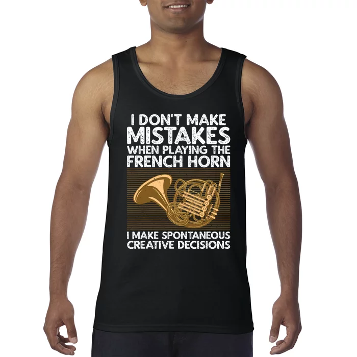 Funny French Horn Art Hornist Instrument Lover Tank Top