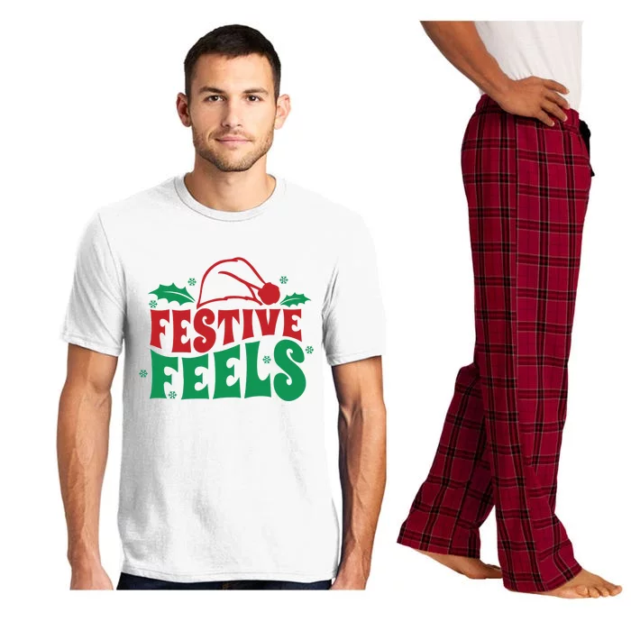 Festive Feels Happy Holidays Christmas Holidays Pajama Set