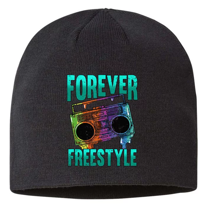 Forever Freestyle Hip Hop Old School Boombox 8 1/2in Sustainable Knit Beanie