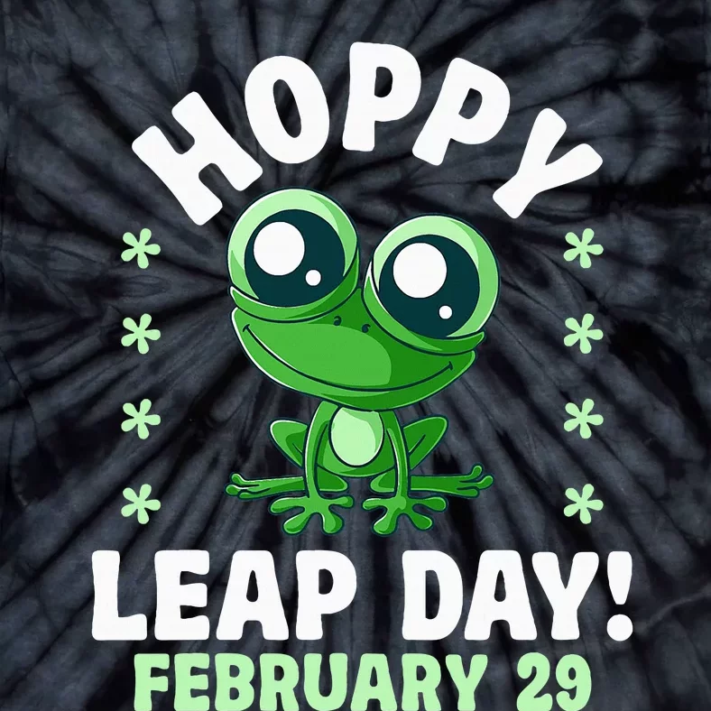 Funny Frog Hoppy Leap Day February 29 Birthday Leap Year Tie-Dye T-Shirt