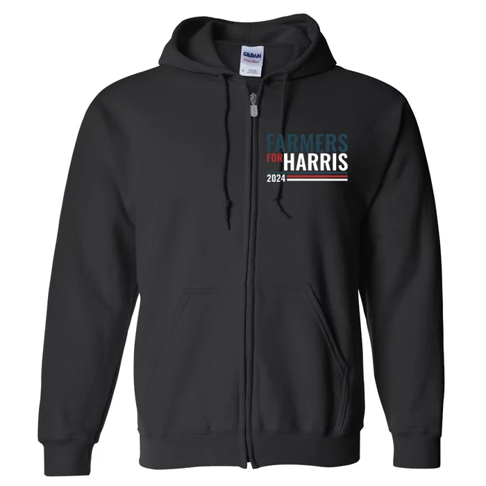 Farmers For Harris 2024 Full Zip Hoodie