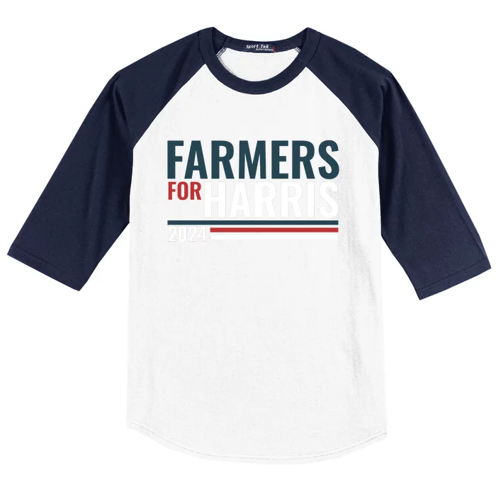 Farmers For Harris 2024 Baseball Sleeve Shirt