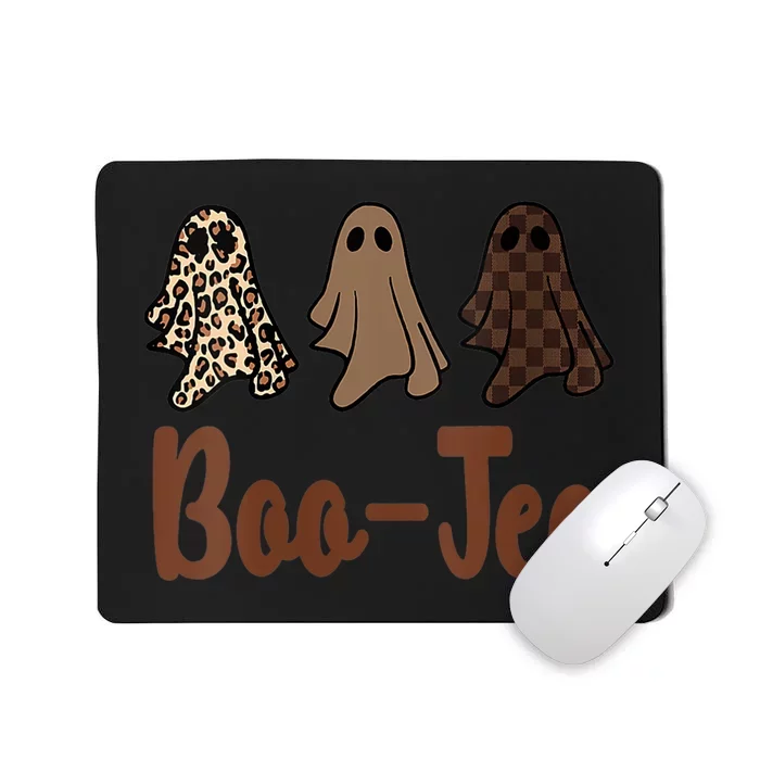 Funny Fall Halloween Ghost Boujee Boo Jee Spooky Season Cute Mousepad