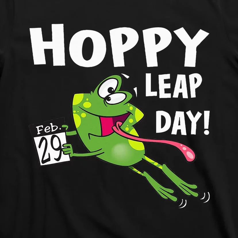 Funny Frog Hoppy Leap Day February 29 Leap Year Birthday T-Shirt