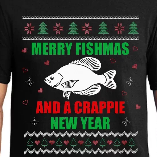 Funny Fishmas Holiday Sweater Festive Fishing Gift Pajama Set