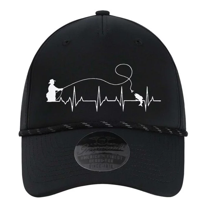 Fly Fish Heartbeat Fish EKG Trout Fishing Stress Relief Art Performance The Dyno Cap