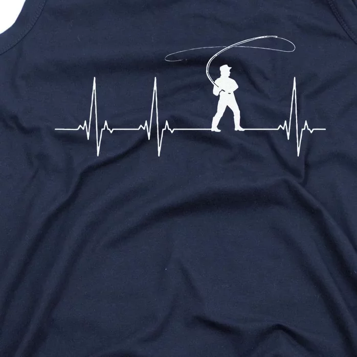 Fly Fishing Heartbeat Tank Top